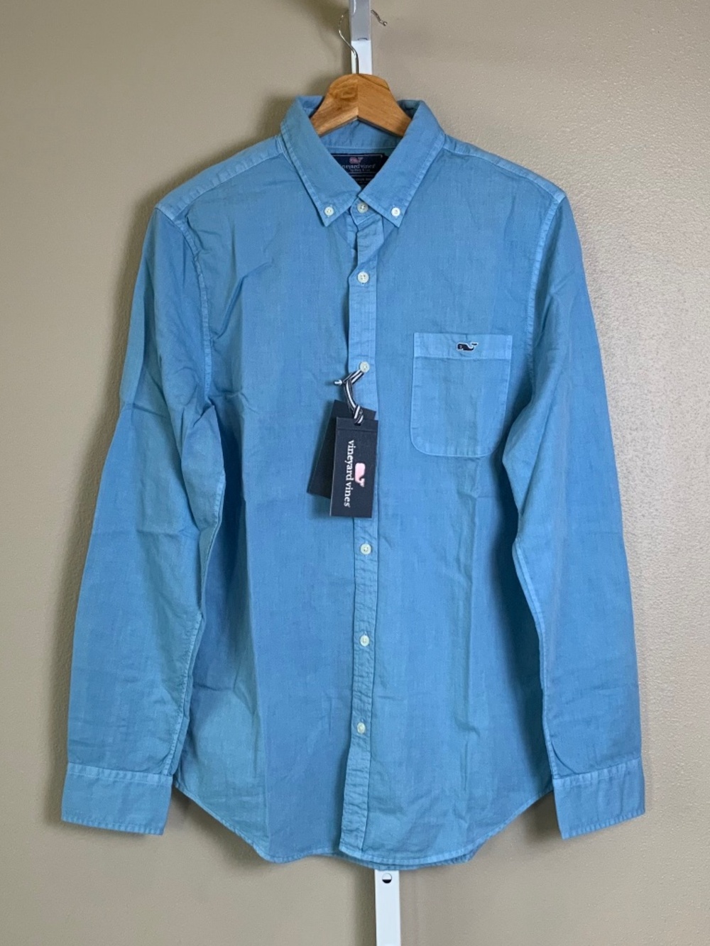 Vineyard Vines Garment Dye Cotton Silk Slim Fit Tucker Button Down Oxford Shirt